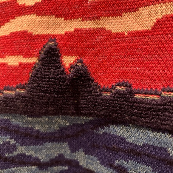 Mukzin Sweater with Sequin Eye Flowers and Landscape - Picture 4 of 5